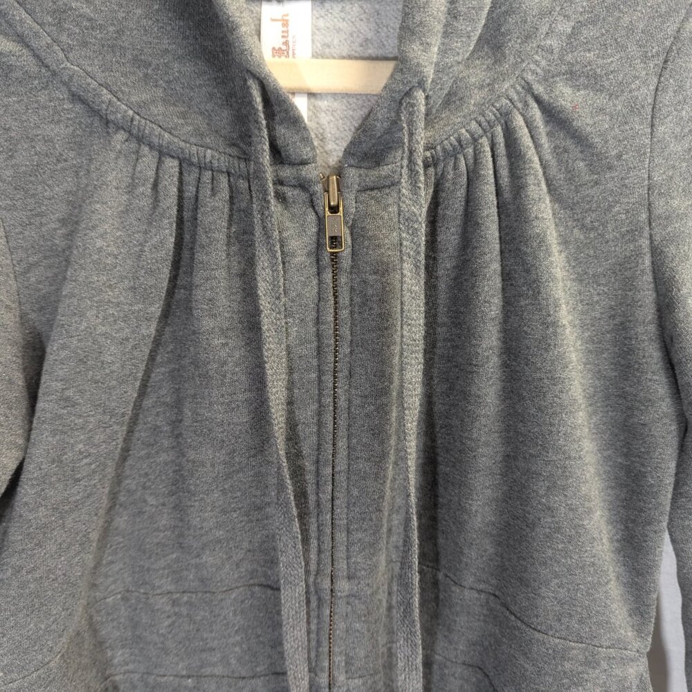 Victoria's Secret Plush & Lush Size Small Gray Sweat Jacket in Trench-Style - Picture 3 of 15